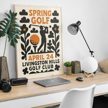 Spring Golf Tournament Poster