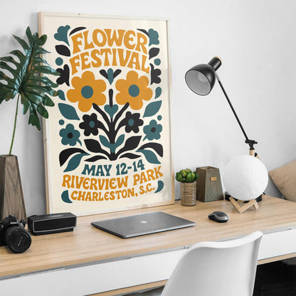 Flower Festival Wall Art Print