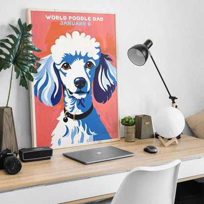 World Poodle Day Art Poster