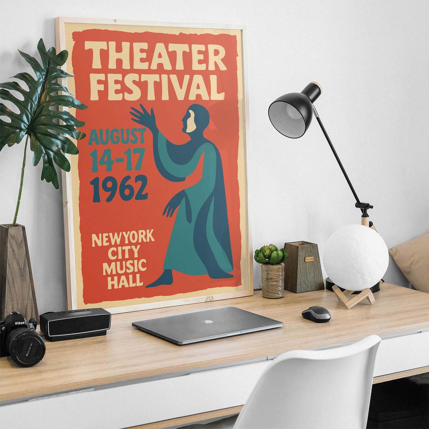 1962 Theater Festival Poster Print