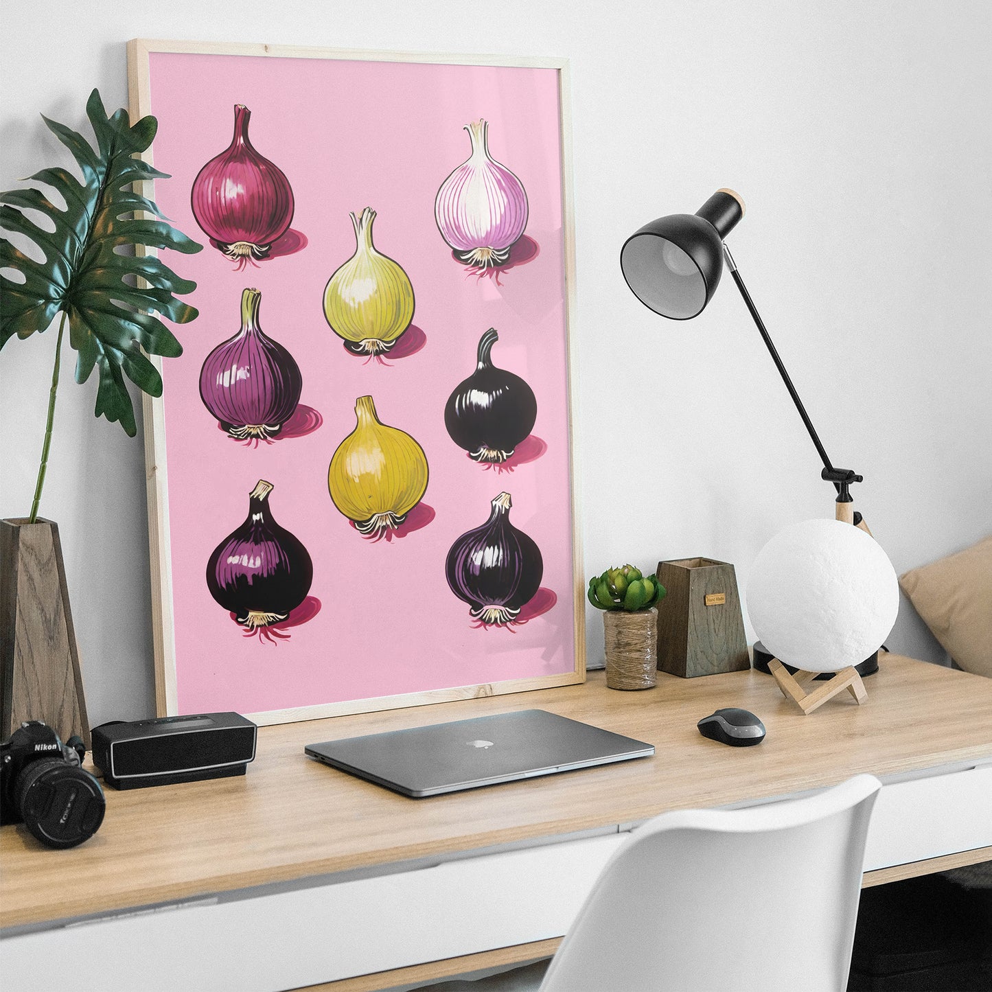 Retro Onions Kitchen Wall Art