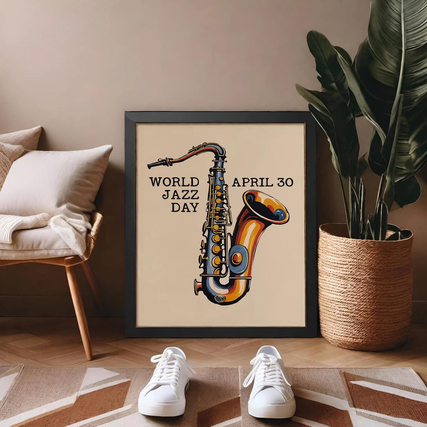 World Jazz Day Retro Poster