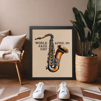 World Jazz Day Retro Poster