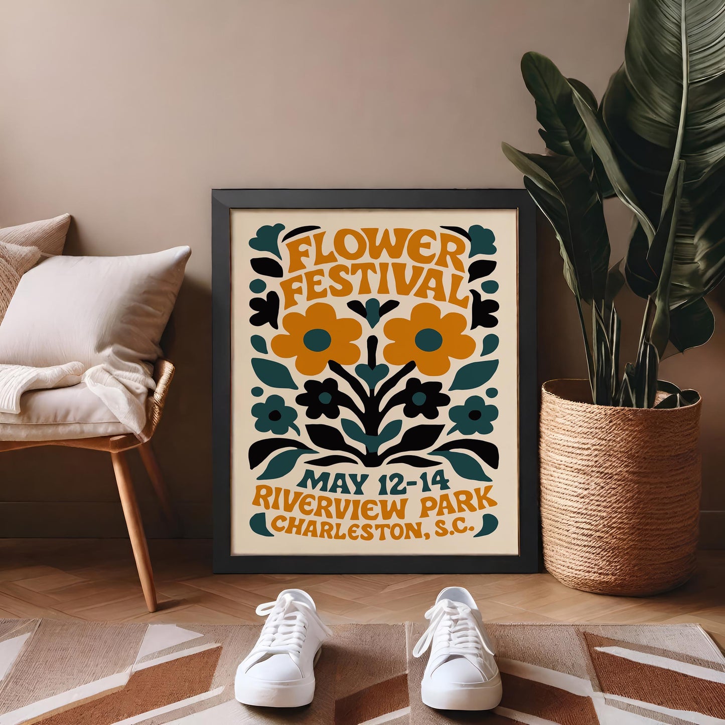 Flower Festival Wall Art Print