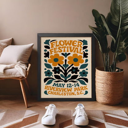 Flower Festival Wall Art Print