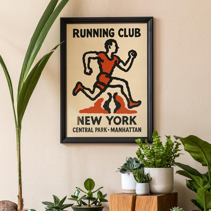 New York Running Club Poster