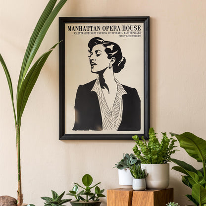 Manhattan Opera Portrait Poster