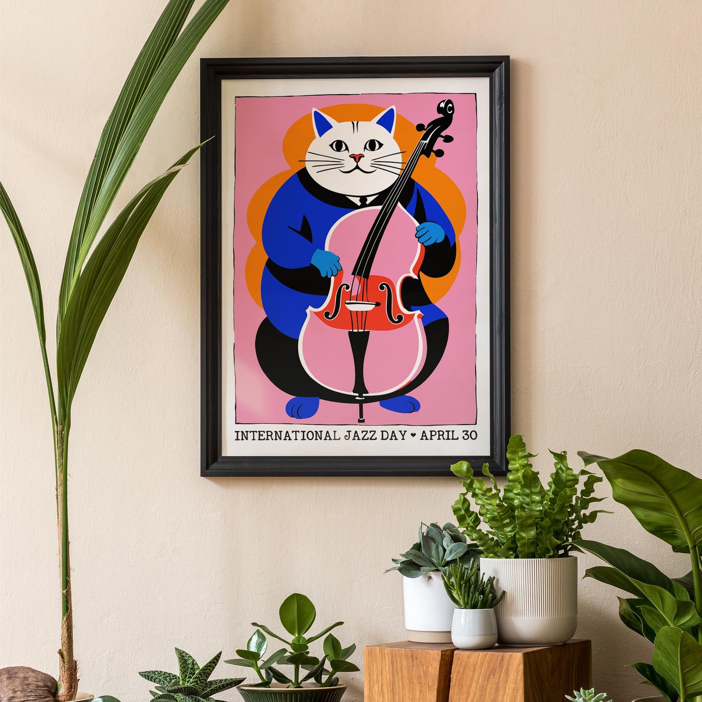 International Jazz Day Cat Poster