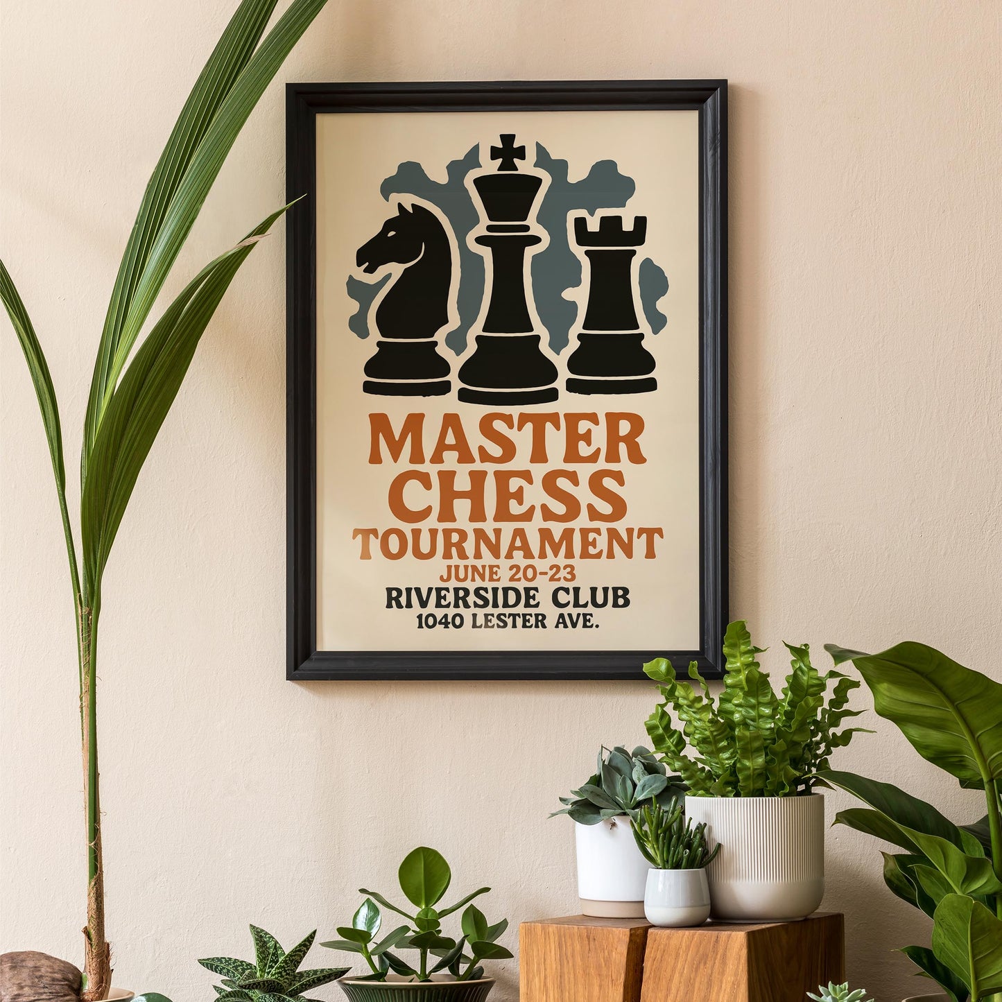 Master Chess Tournament Poster