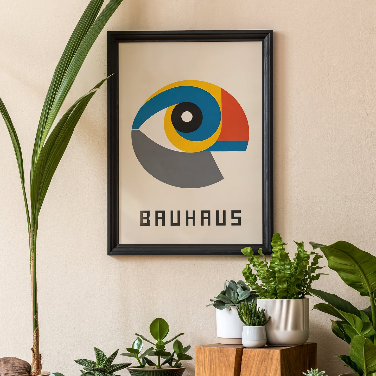 Bauhaus Minimalist Eye Poster