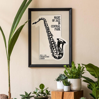 Night of Jazz Saxophone Poster