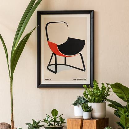 Bauhaus Chair Model S6 Poster