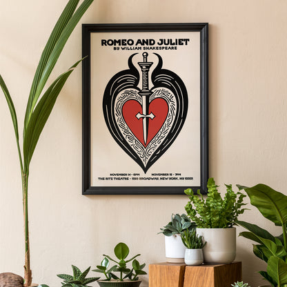 Romeo and Juliet Shakespeare Theater Poster