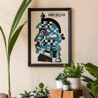 Nerima Chess Club Abstract Art Print