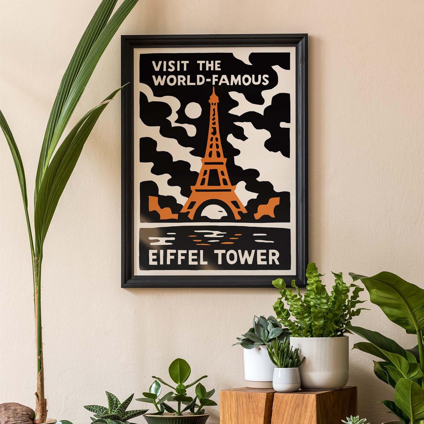 Eiffel Tower Travel Poster Print