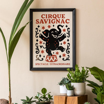 Cirque Savignac Circus Art Print