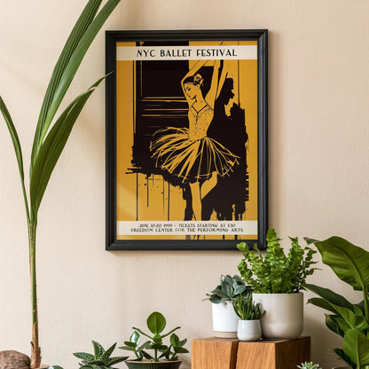 NYC Ballet Festival Vintage Poster