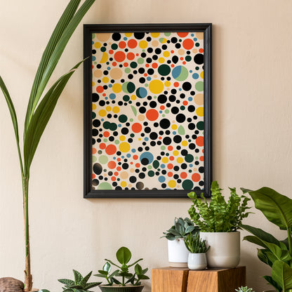 MCM Abstract Dots Art Print