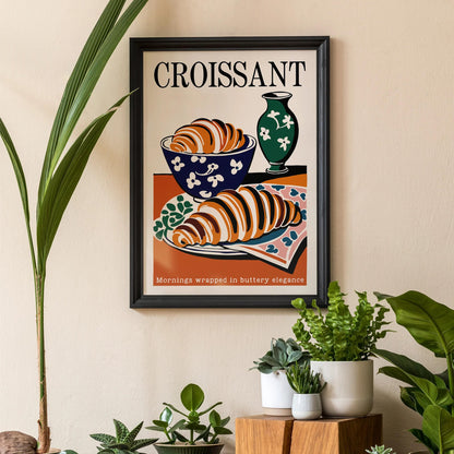 Breakfast Elegance Croissant Print