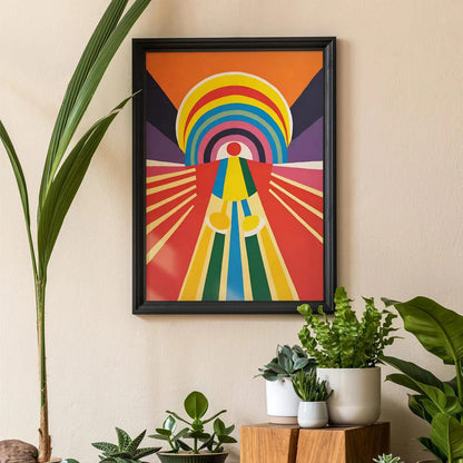 Colorful Abstract Aura Art Poster