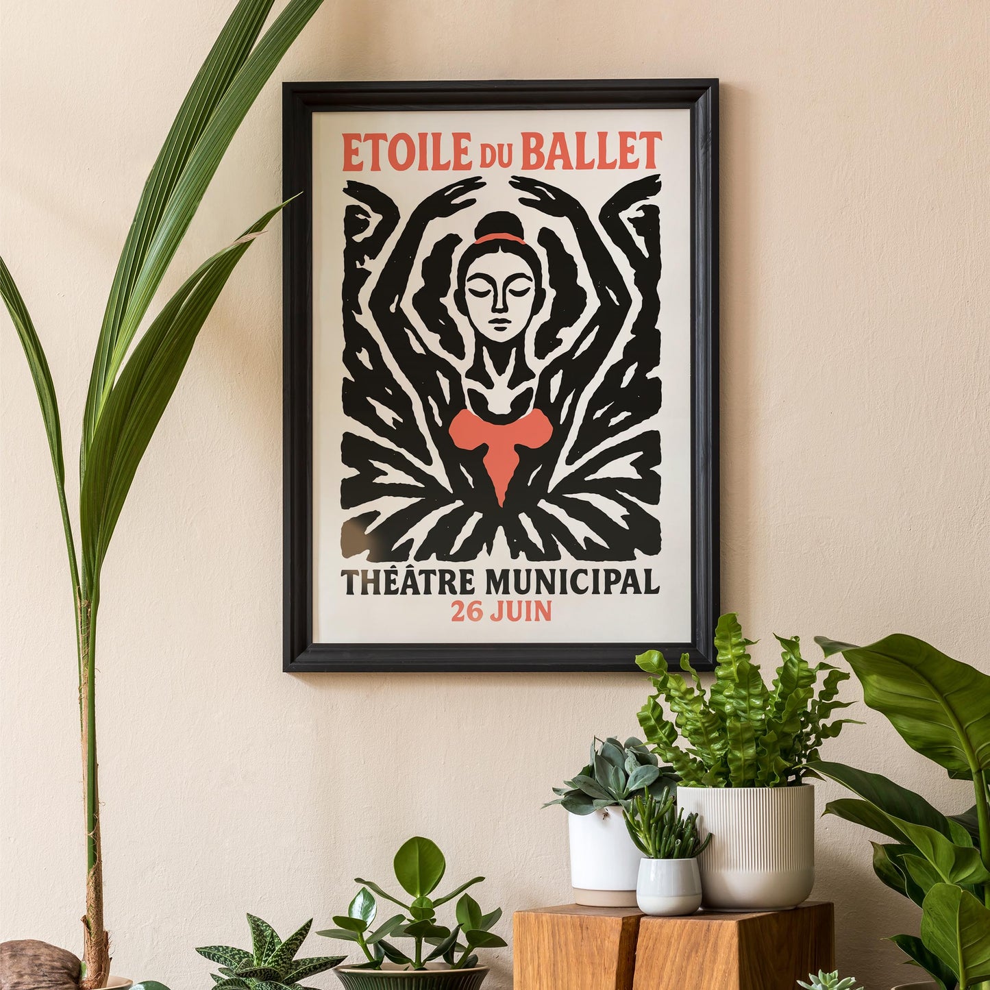 Ballet Silhouette Poster Print