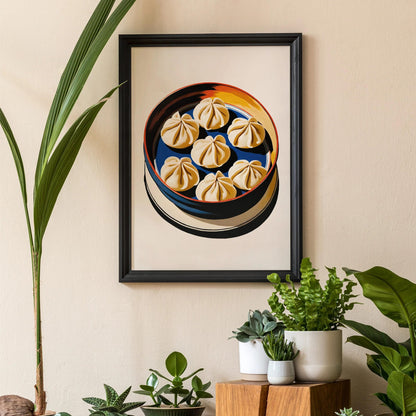Steamed Dumplings Art Print