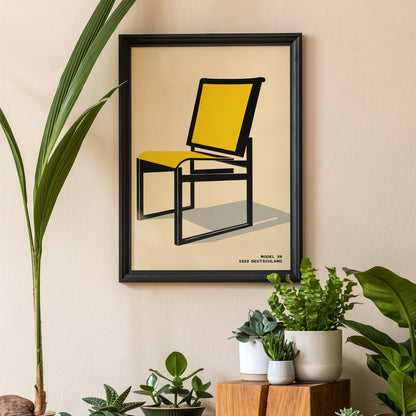 Bauhaus Furniture - Chair Model S6 Poster