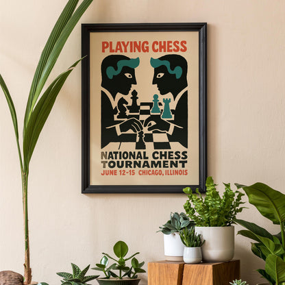 Chess Tournament Wall Art