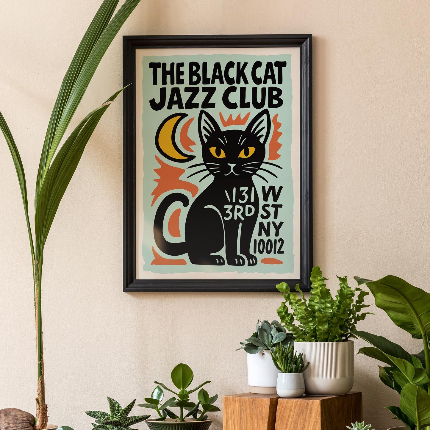 Black Cat Jazz Wall Art (Copy)