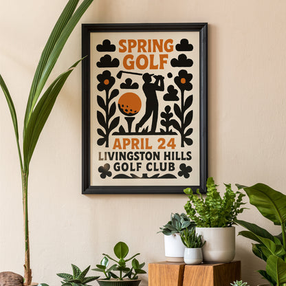 Spring Golf Tournament Poster