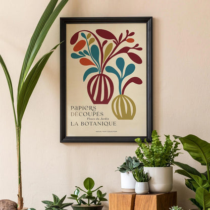 Papiers Decoupes Retro Botanical Art Print