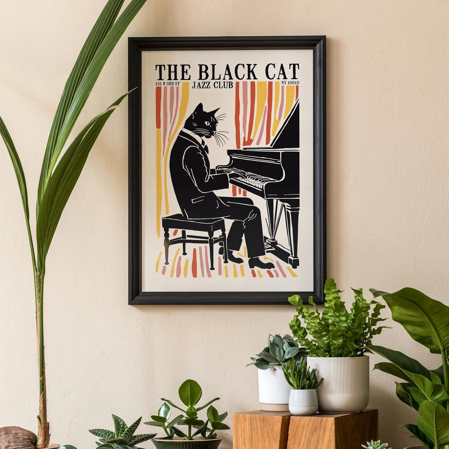 The Black Cat Jazz Club Poster