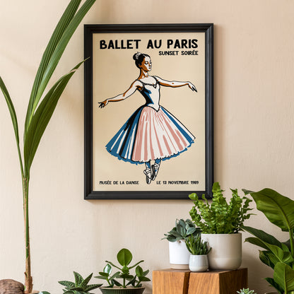Vintage French Ballet Poster