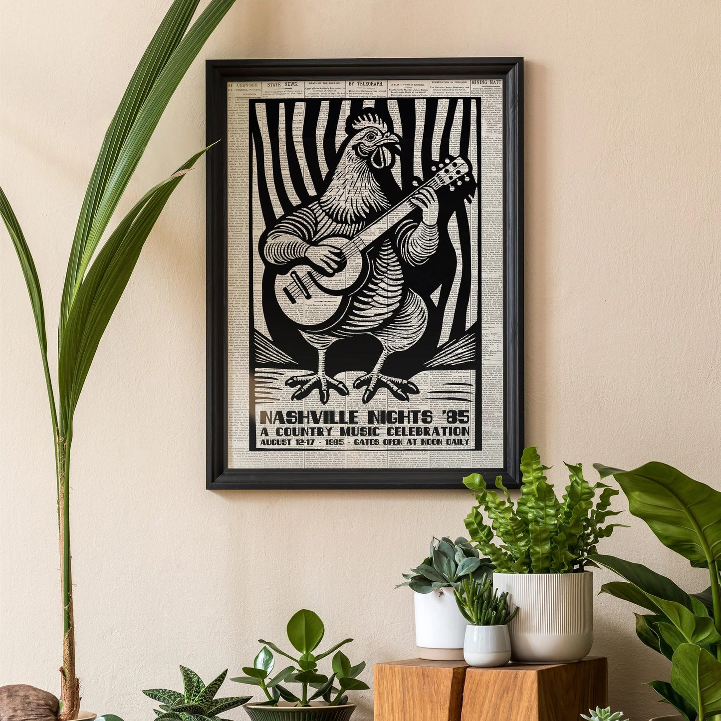 Nashville Country Music Poster