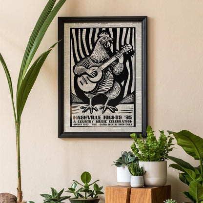 Nashville Country Music Poster