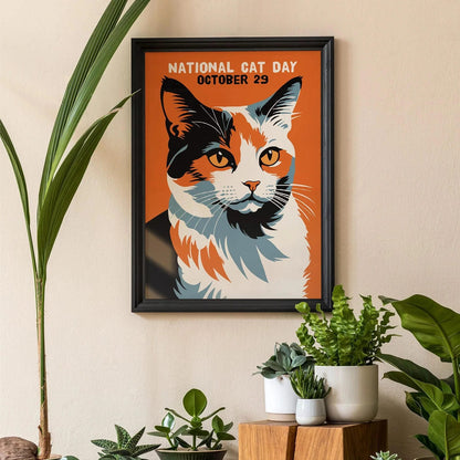 National Cat Day – Bold Feline Wall Art
