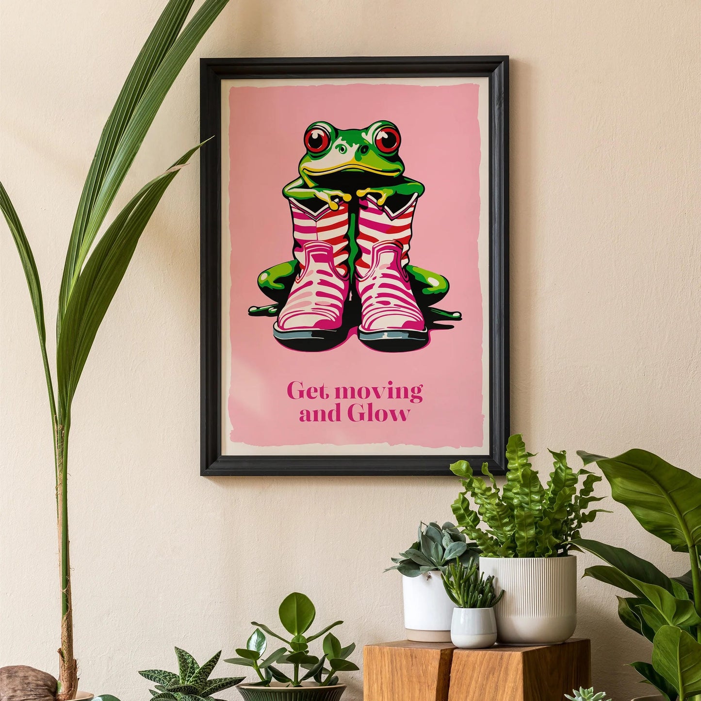 Get Moving Frog Boots Poster