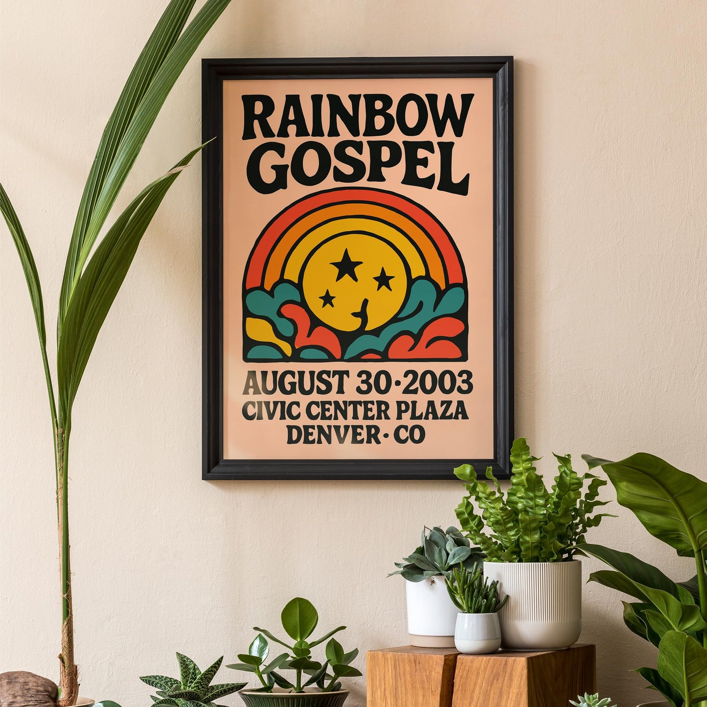 Rainbow Gospel Retro Poster