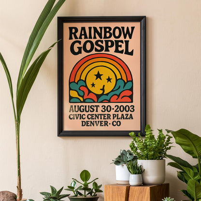 Rainbow Gospel Retro Poster