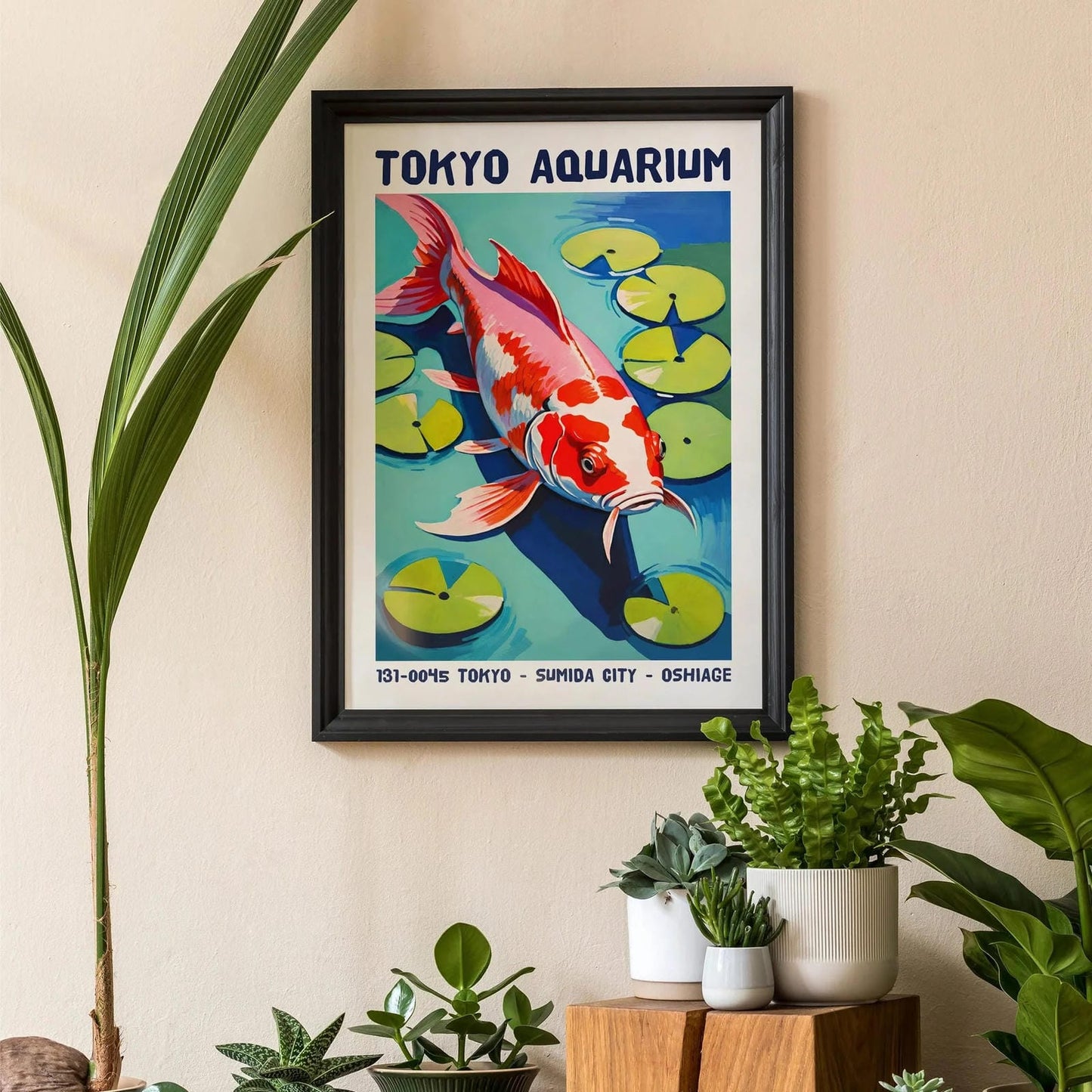 Tokyo Aquarium Lily Pond Poster