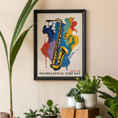 International Jazz Day Saxophone Art