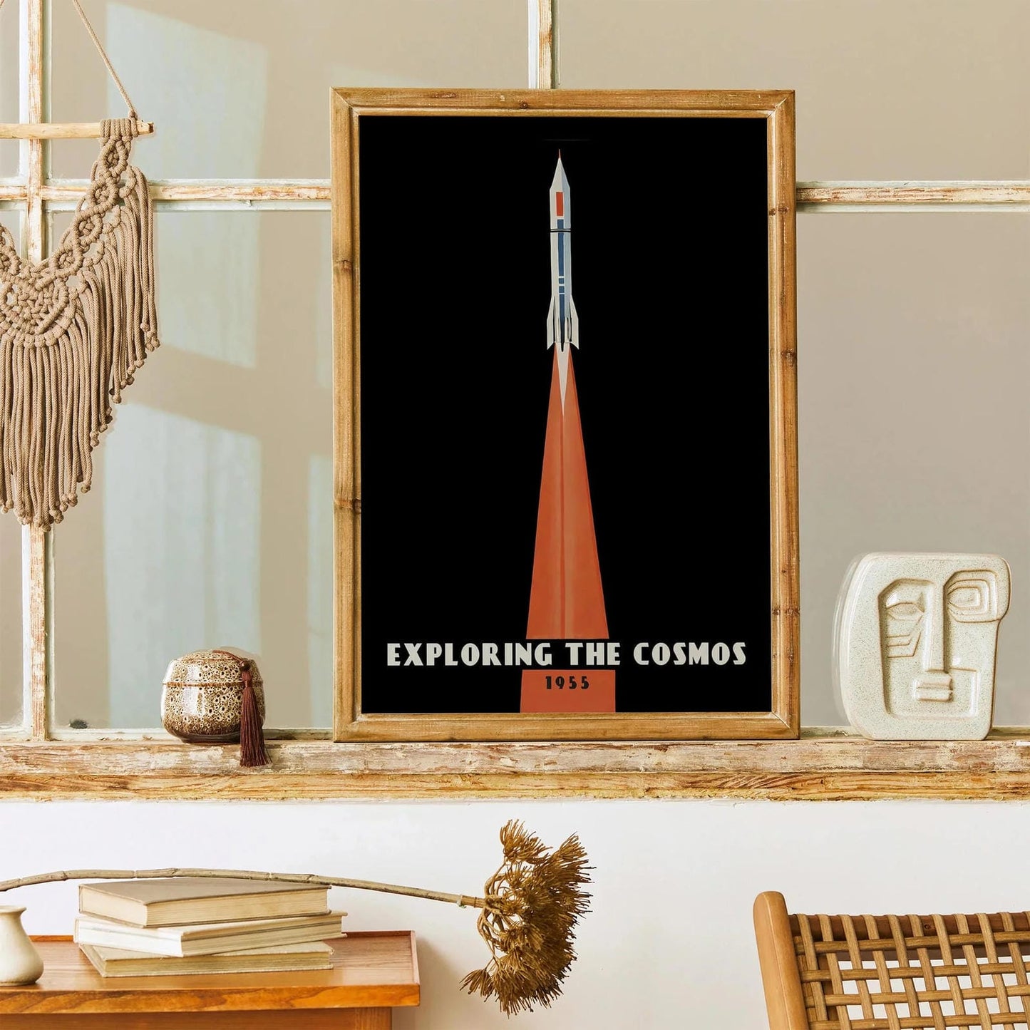 Exploring the Cosmos Vintage Space Poster