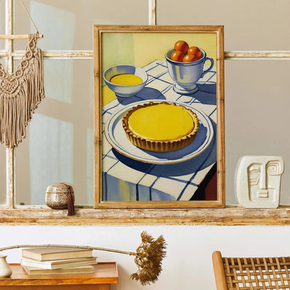 Lemon Tart Still Life Kitchen Poster