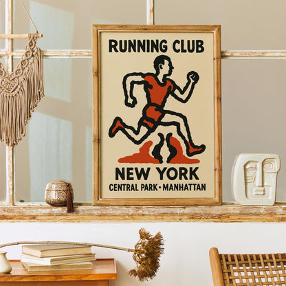 New York Running Club Poster