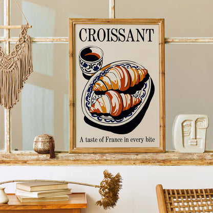 Croissant & Coffee: A Taste of France Poster