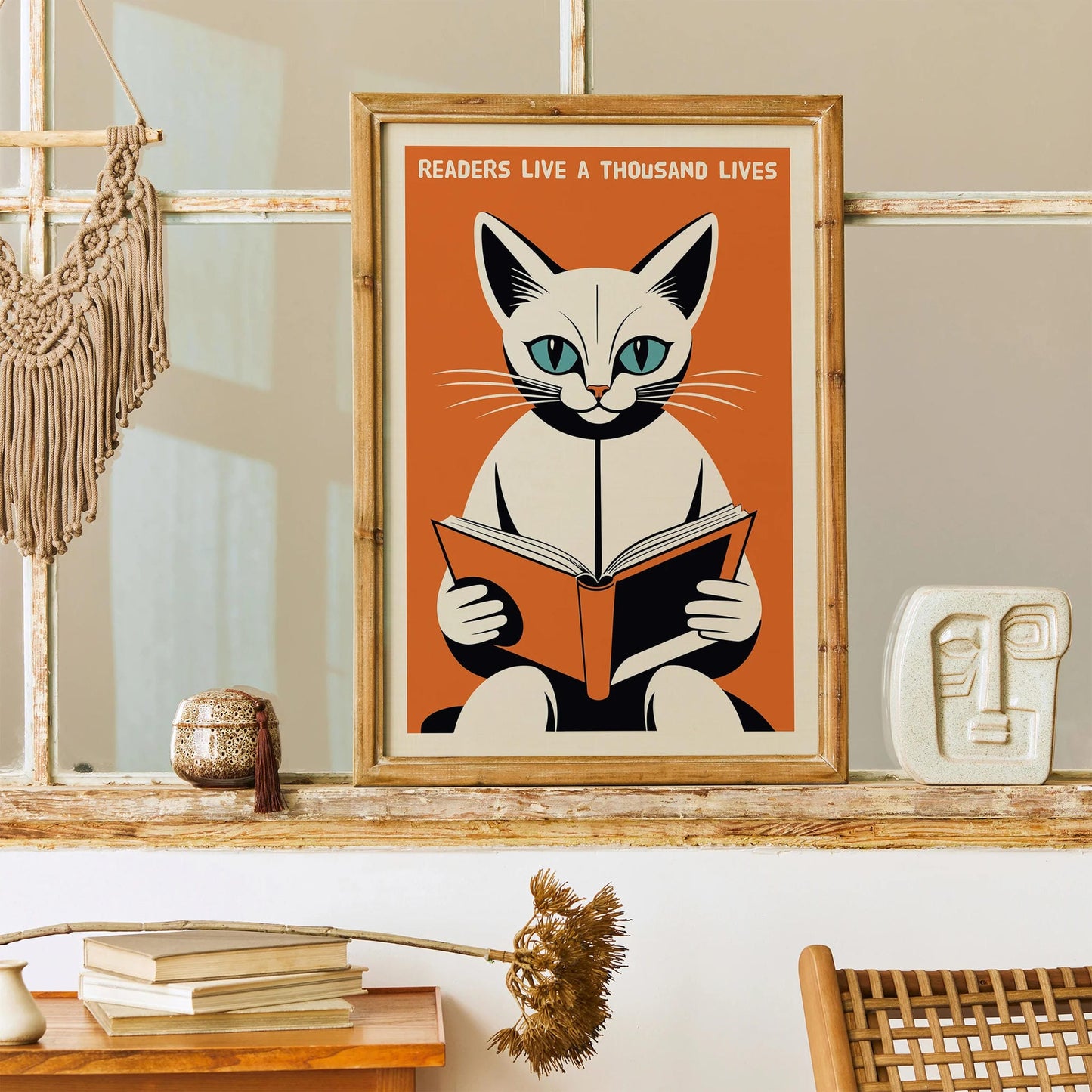 Readers Live a Thousand Lives Cat