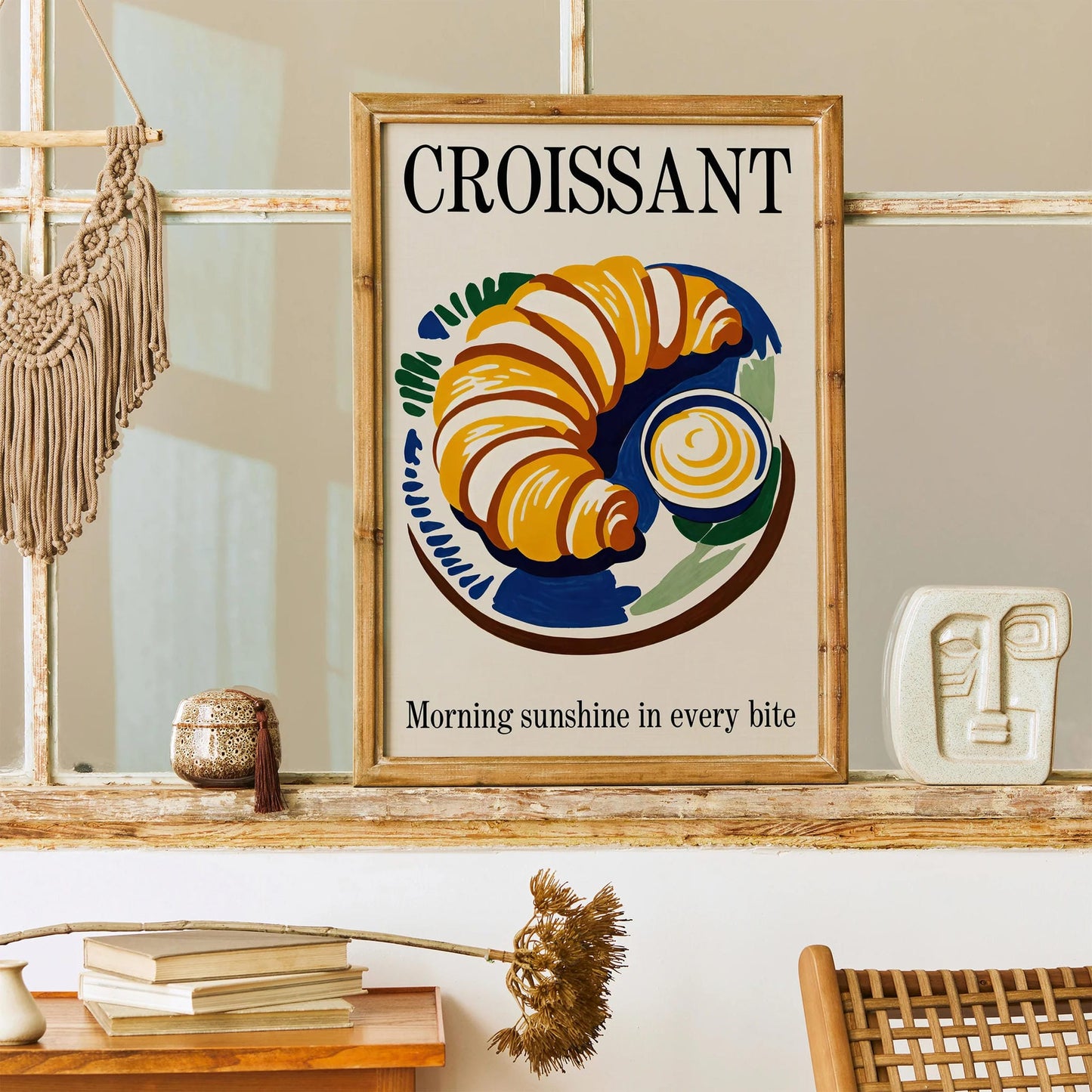 Breakfast Delight Croissant Poster