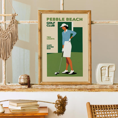 Pebble Beach Golf Poster