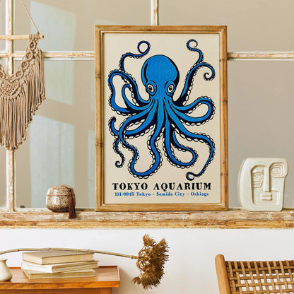 Tokyo Aquarium Retro Art Print