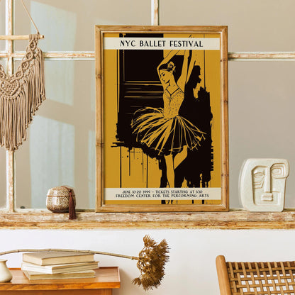 NYC Ballet Festival Vintage Poster
